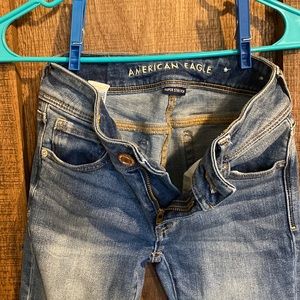 Used American Eagle bootcut size 00 Short no stains smoke free home